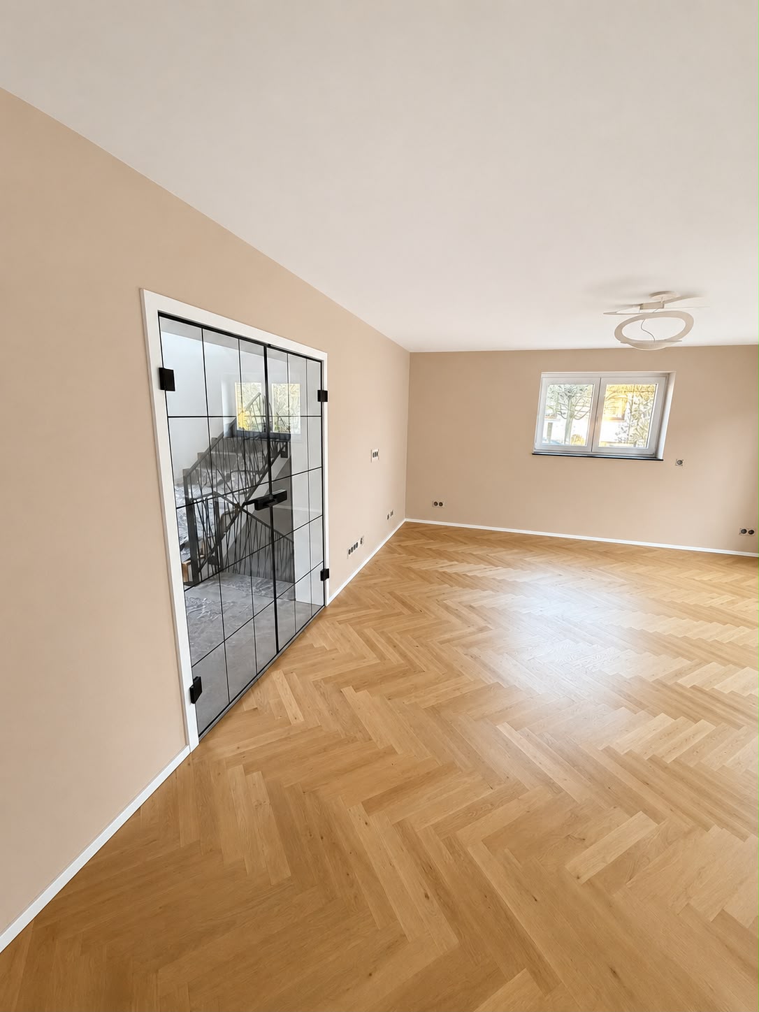 Innenanstrich in einem Wohnraum